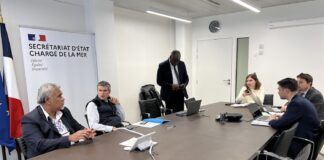 Mikaele Seo au ministère des Outre-mer et de la mer